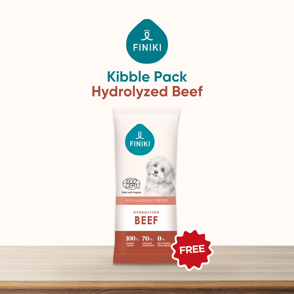 Hypoallergenic Beef Kibble 35g (Sample)