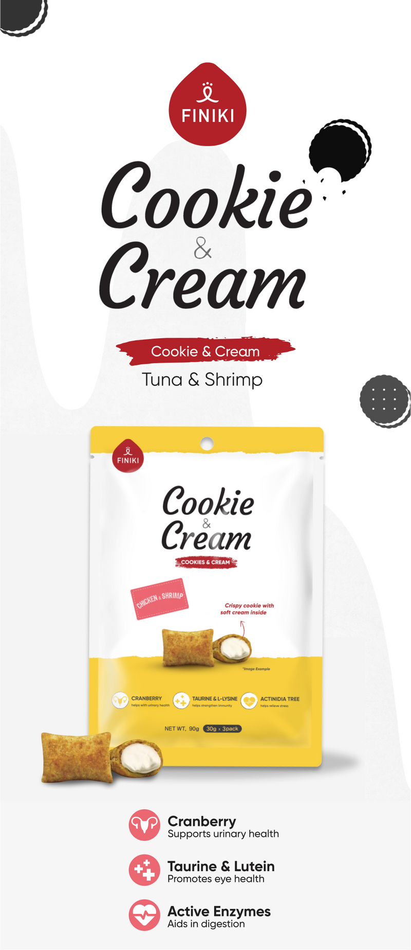 Cookie & Cream Chicken & Shrimp 90g