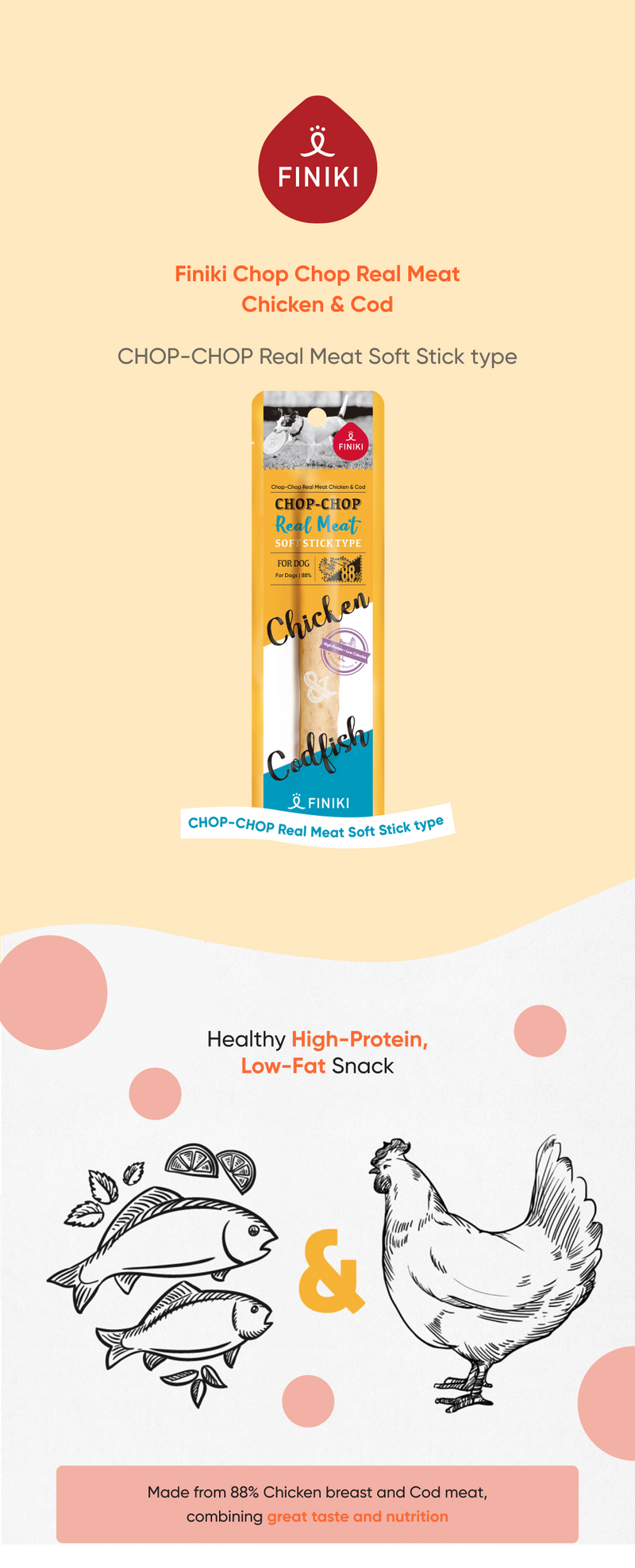 Realmeat Chicken & Cod Fish10p(70g)