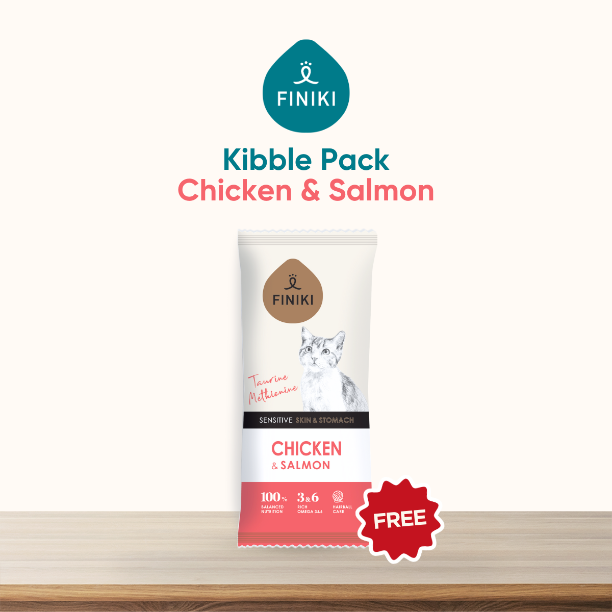 Sensitive Skin & Coat - Chicken & Salmon Kibble 35g (Sample)