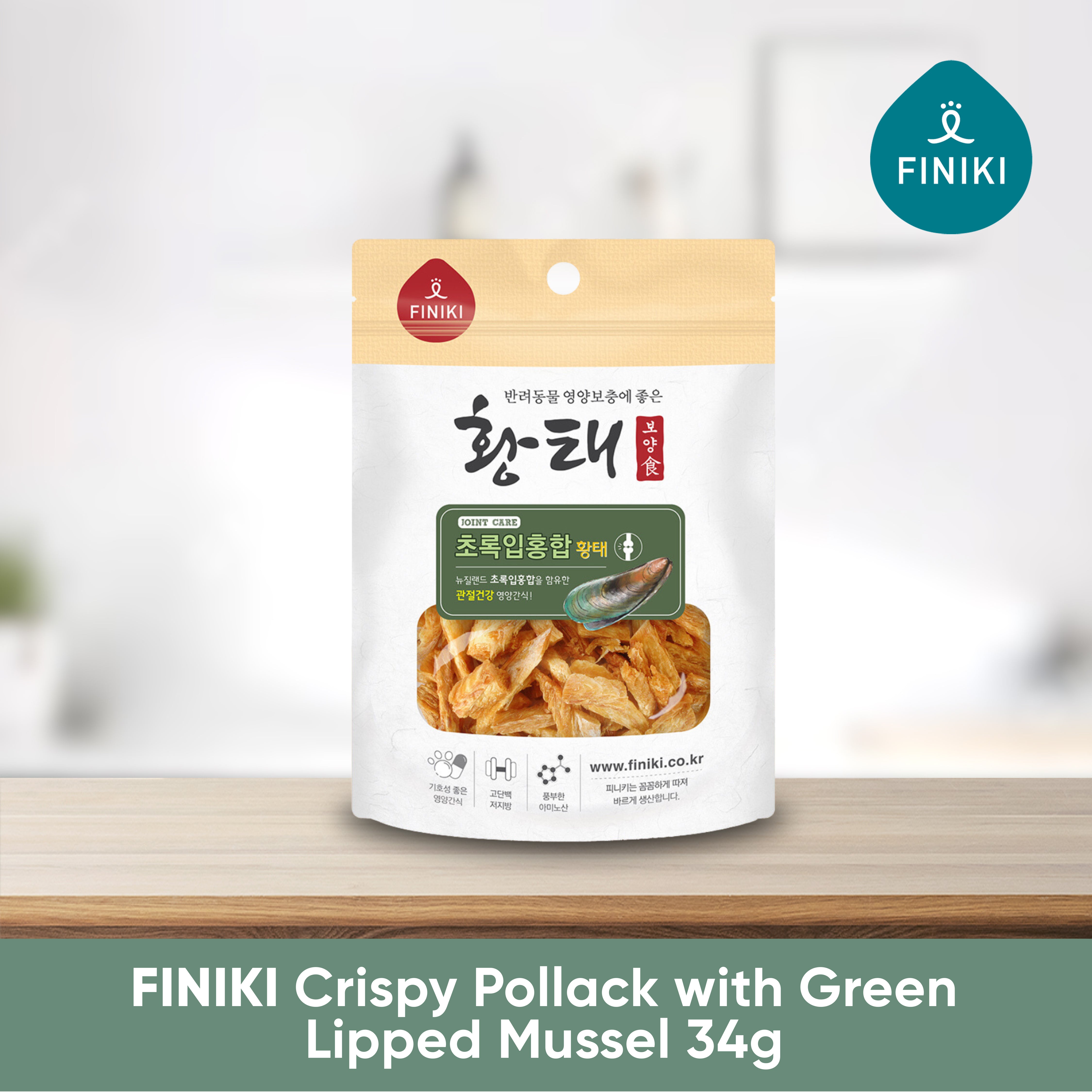 Crispy Pollack with Green-Lipped Mussel 34g