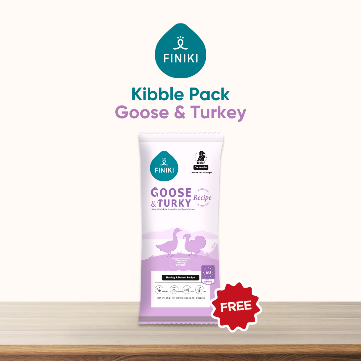Goose & Turkey Kibble 35g (Sample)
